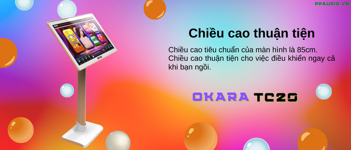 Màn hình chọn bài OKARA TC20