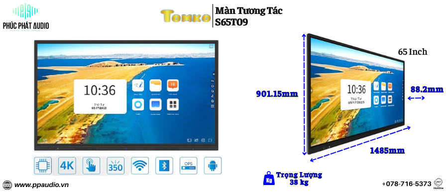 http://ppaudio.vn/man-hinh-tuong-tac-tomko-s65t09-65inch