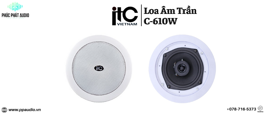 https://ppaudio.vn/loa-am-tran-itc-c-610w