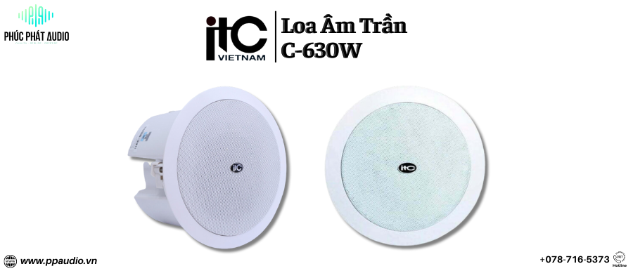 http://ppaudio.vn/loa-am-tran-itc-c-630w