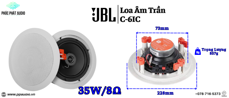 https://ppaudio.vn/loa-am-tran-jbl-c-61c