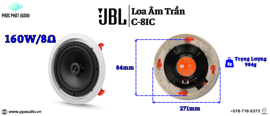 https://ppaudio.vn/loa-am-tran-jbl-c-8ic