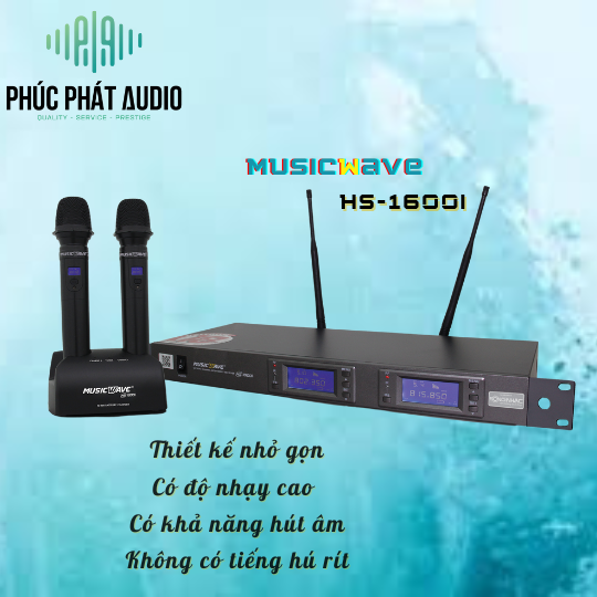 MICRO KHÔNG DÂY MUSICWAVE HS 1600i