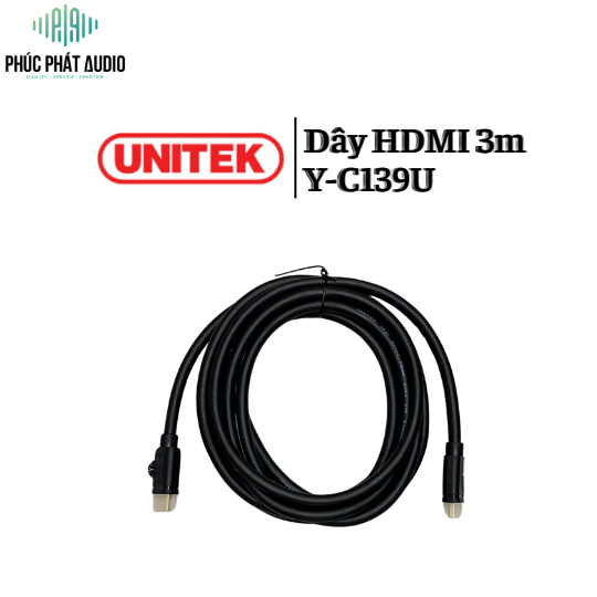Dây HDMI UNITEK 3m Y-C139U 