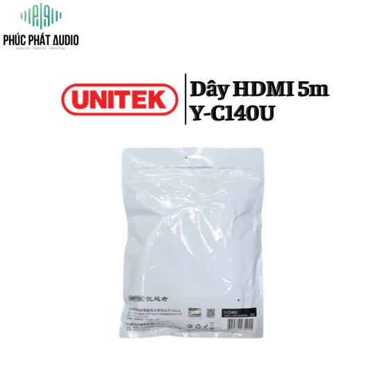 Dây HDMI UNITEK 5m Y-C140U