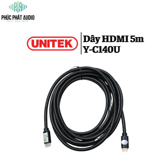 Dây HDMI UNITEK 5m Y-C140U