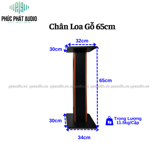 Chân Loa Gỗ 65cm