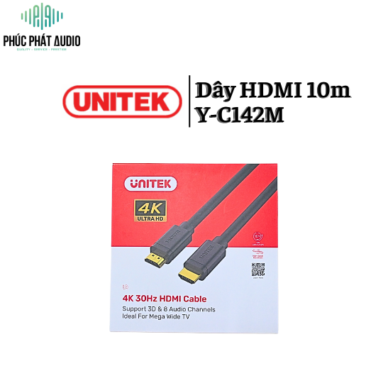 Dây HDMI UNITEK 10m Y-C142M 