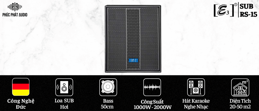 Thông số SUB hơi E3 RS-18