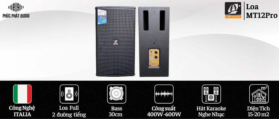 Thông số Loa CAF MT-12PRO