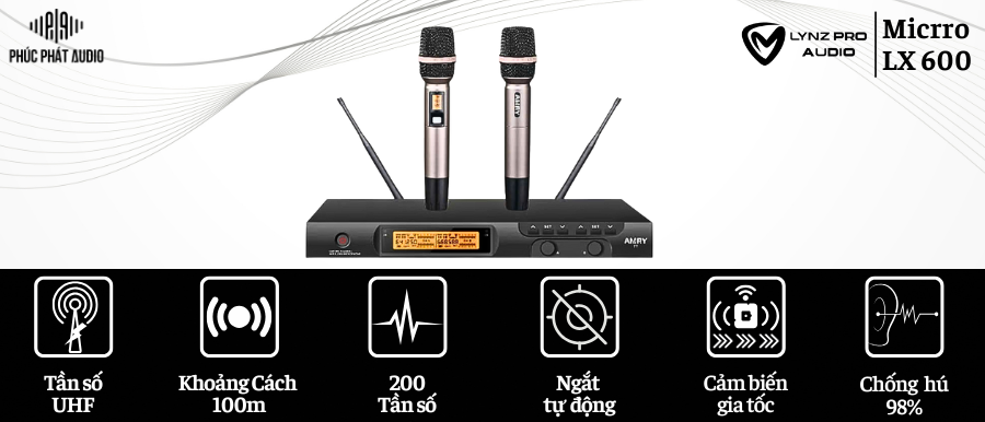 Thông số kỹ thuật micro Lynz LX 600