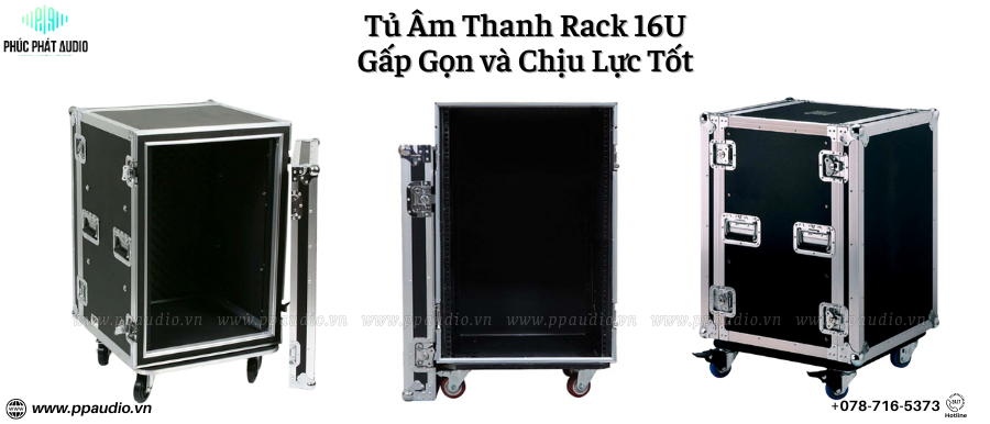 tủ âm thanh Rack 16U . Tủ âm thanh quán Bar