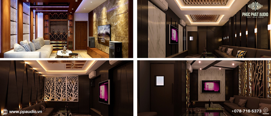 phòng karaoke gia đình sang trọng 