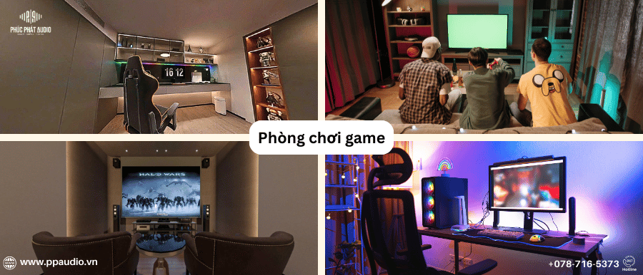 Phòng chơi game tại nhà - thiết kế phòng chơi game tại nhà