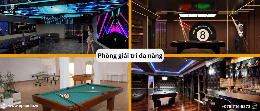 Ý tưởng thiết kế cho phòng giải trí gia đình 
