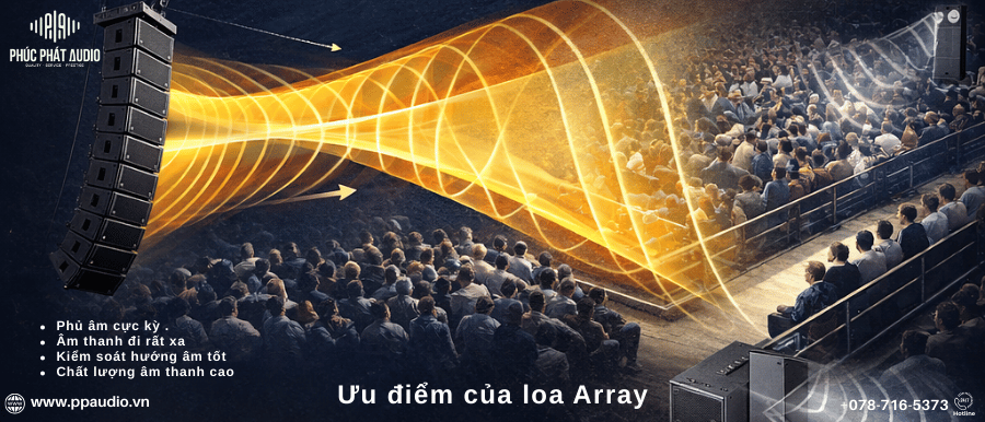 Ưu điểm của loa Array