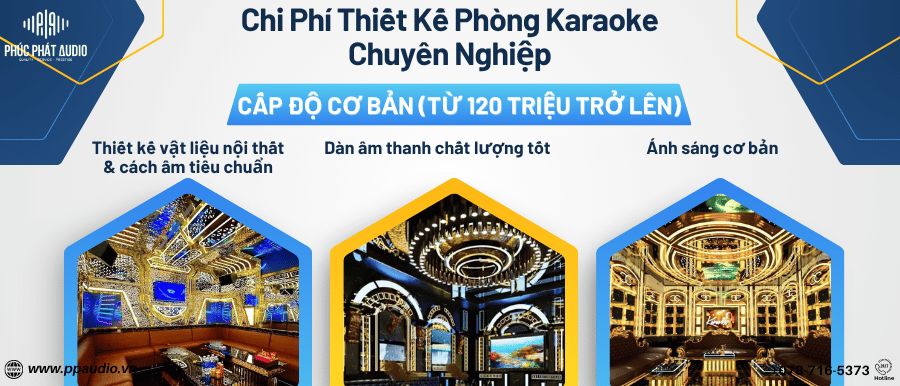 Chi phí thiết kế phòng karaoke chuyên nghiệp
