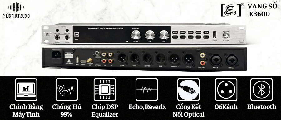 Thông sô kỹ thuật vang E3 K3600