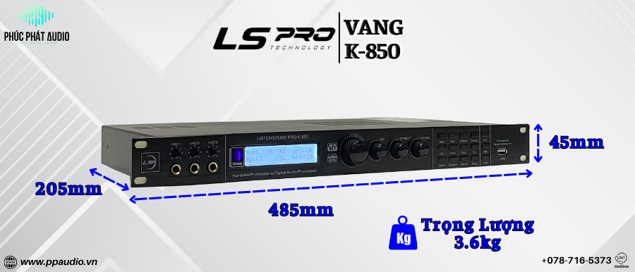 Vang số LSP K-850