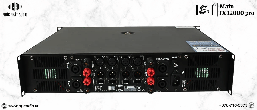 Cuc đẩy công suất E3 TX 12000 pro