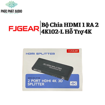 Bộ Chia HDMI 1 RA 2 FJGEAR 4K102-L Hỗ Trợ 4K 