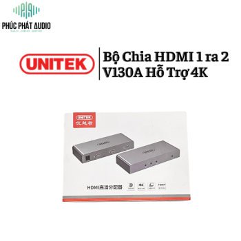 Bộ Chia HDMI 1 ra 2 Unitek  V130A Hỗ Trợ 4K 