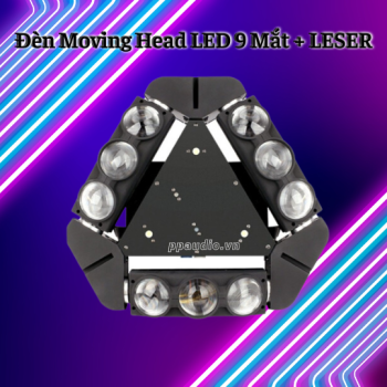 Đèn Moving Head 9 Mắt Lớn Laser
