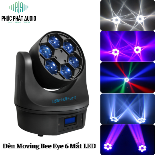 Đèn Moving Bee Eye 6 Mắt Led
