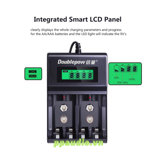 Khay sạc pin LCD 4 khe