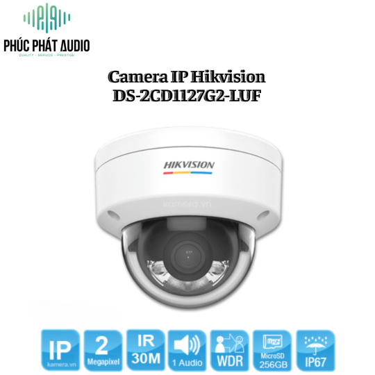 Camera IP Hikvision DS-2CD1127G2-LUF