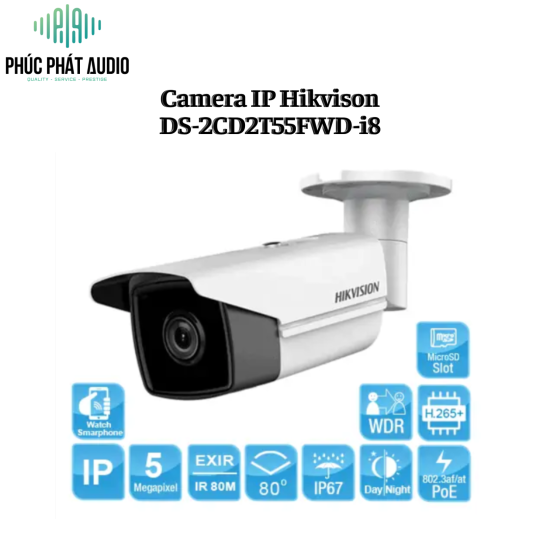 Camera IP Hikvison DS-2CD2T55FWD-i8