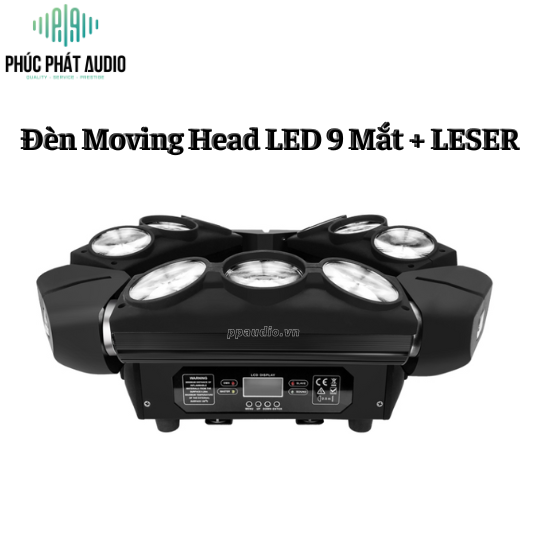 Đèn Moving Head 9 Mắt Lớn Laser