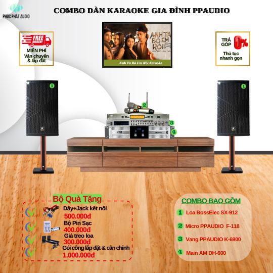 Combo Dàn Karaoke Gia Đình PPAUDIO 05