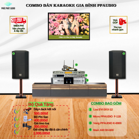 Combo Dàn Karaoke Gia Đình PPAUDIO 09