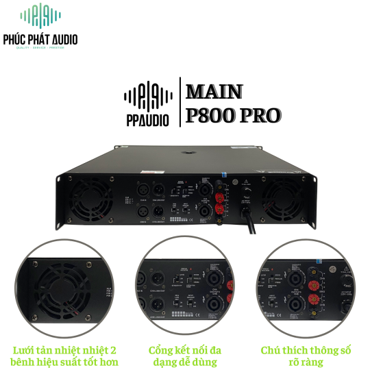 Main PPAUDIO P800 Pro