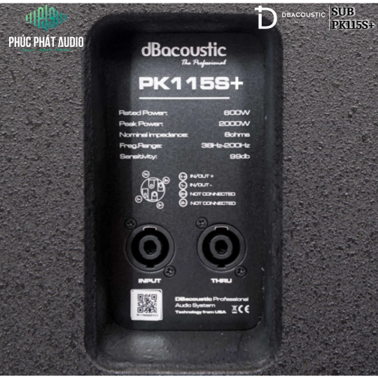 SUB DB AUCOUSTIC PK115S+ 