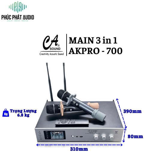 Main 3 in 1 CAsound  AKPRO - 700