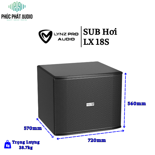 SUB Hơi LYNZ PROAUDIO LX 18S
