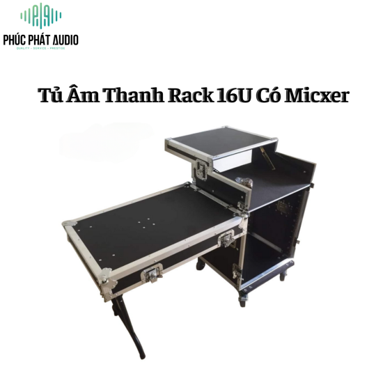 Tủ Rack 16U Có Mixer
