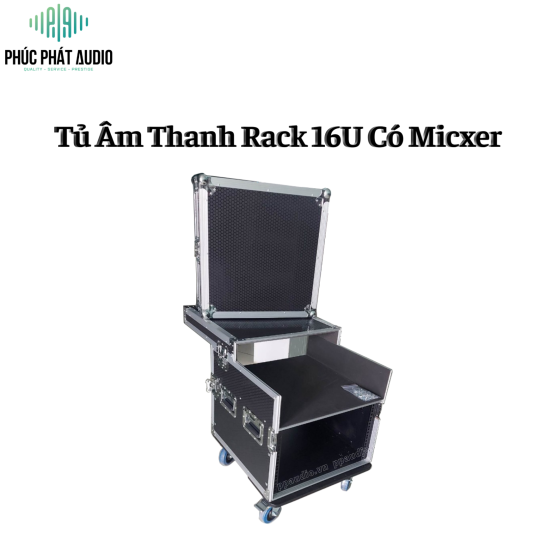 Tủ Rack 16U Có Mixer